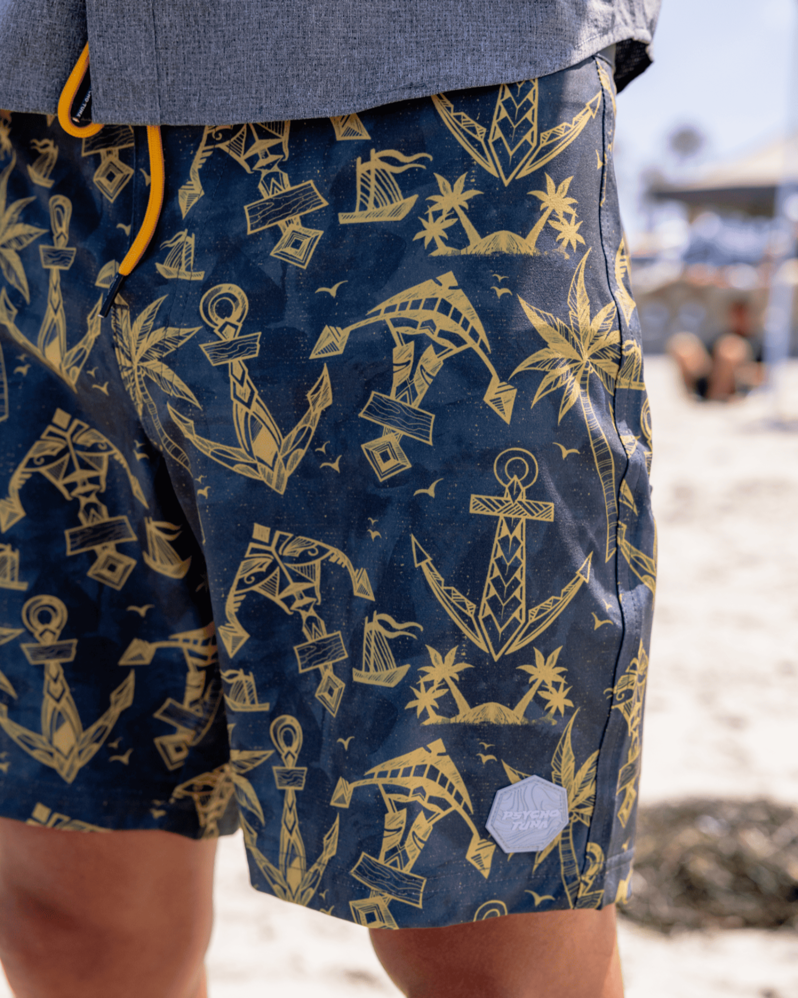 Comfortable and stylish Men’s Aloha 4-Way Stretch Printed Board Shorts