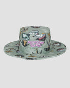Men’s Psycho Crew Boonie Hat in Iceberg Green by Psycho Tuna Clothing, perfectly designed for the waterman lifestyle, offering sun protection and style.