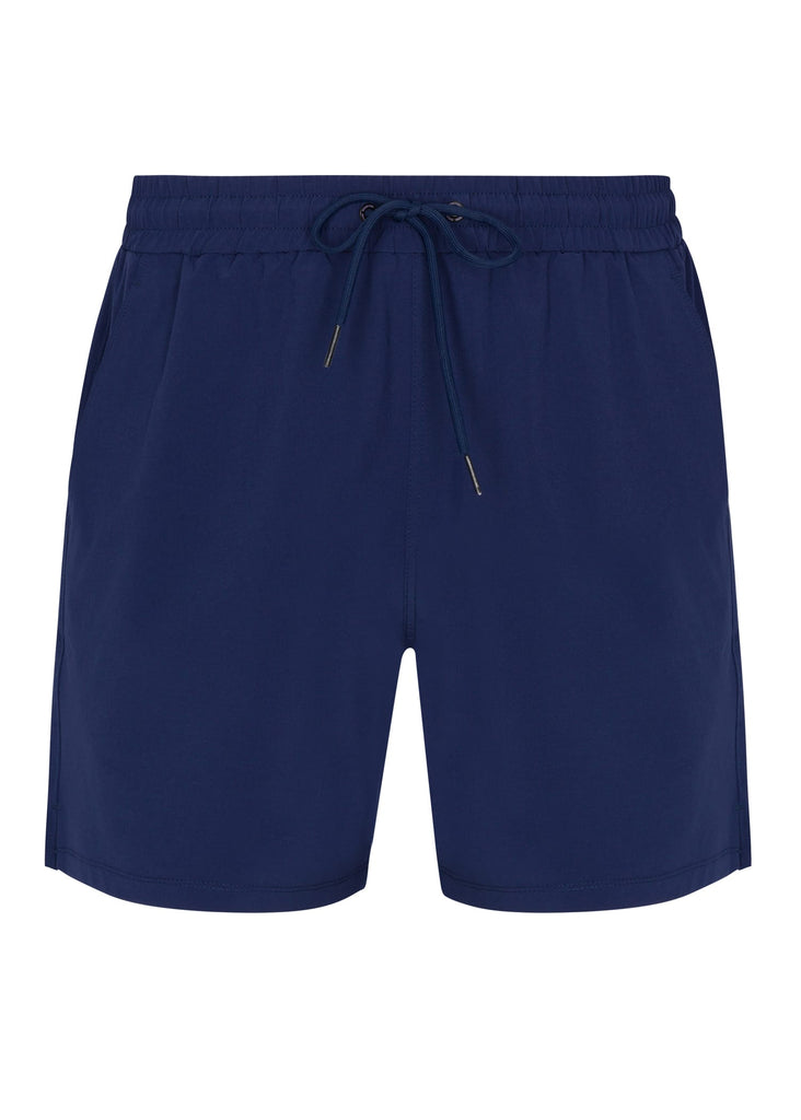 Stylish Men’s Eternal Solid Pool Shorts perfect for beach and poolside - Naval Academy Front