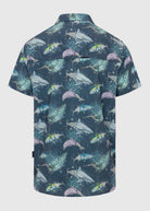 Men’s Short Sleeve Button Up Shirt with 4-Way Stretch Naval Academy Back