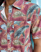 Technical Woven Fabric Shirt for Men by Titanium Killers Close Up Detailed Look