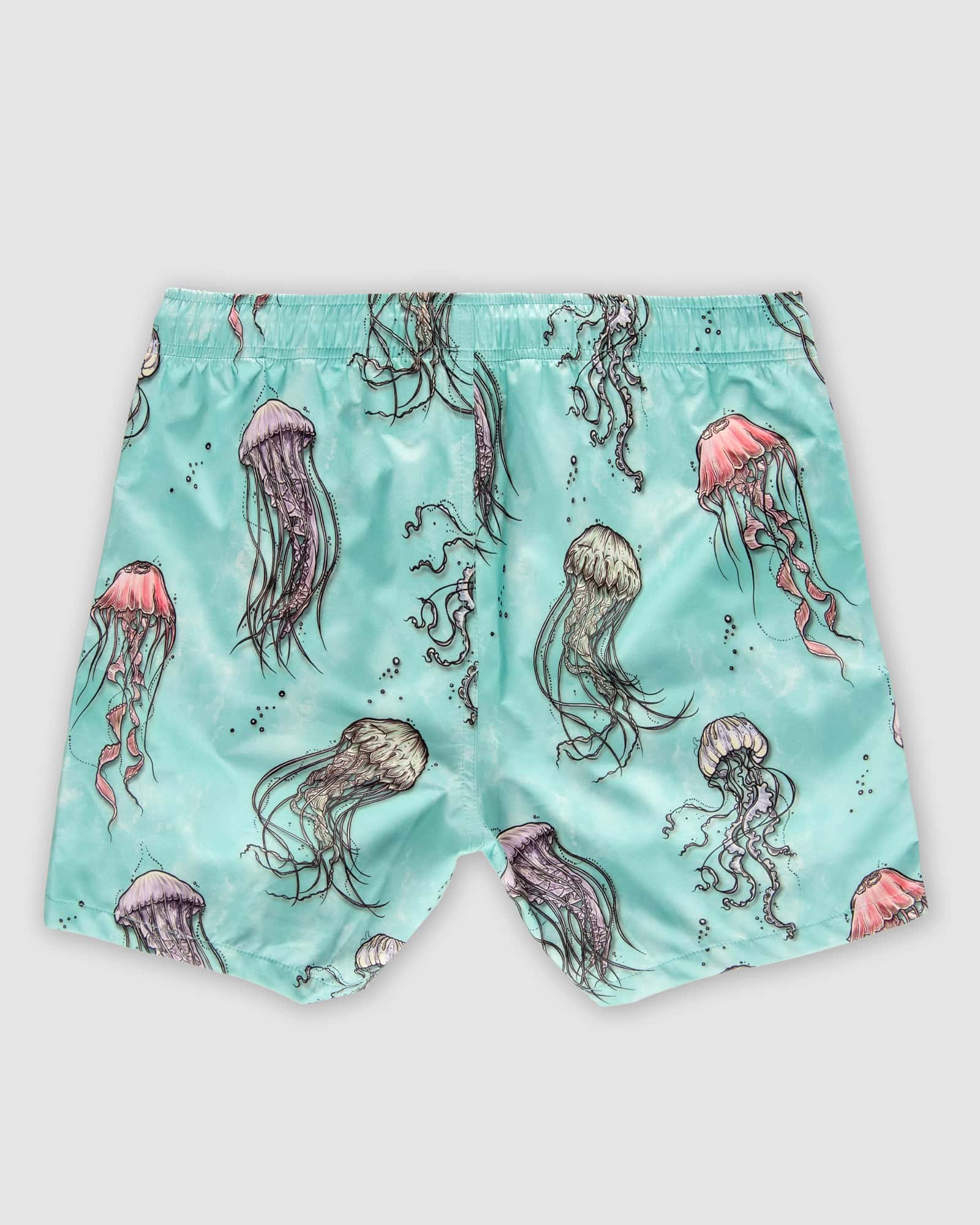 Psycho Jelly Fish Swim Shorts - Vibrant Oceanic Design – Psycho Tuna