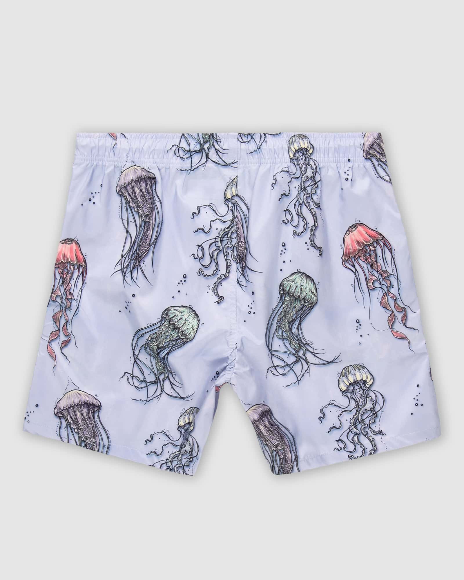 Psycho Jelly Fish Swim Shorts - Vibrant Oceanic Design – Psycho Tuna