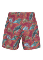 Psycho Tuna’s Men’s Pool Shorts, perfect for beach or pool days, featuring quick-drying fabric and a unique titanium-inspired design back