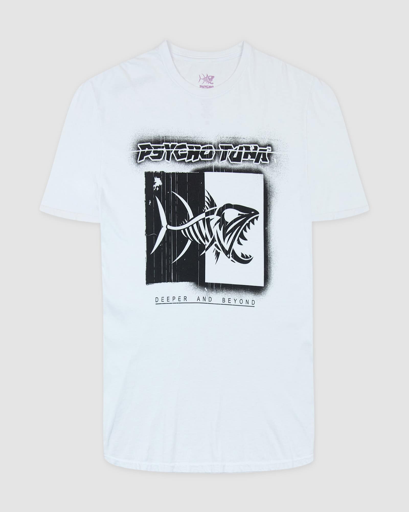Logo Stencil Short Sleeve Graphic Tee – Psycho Tuna