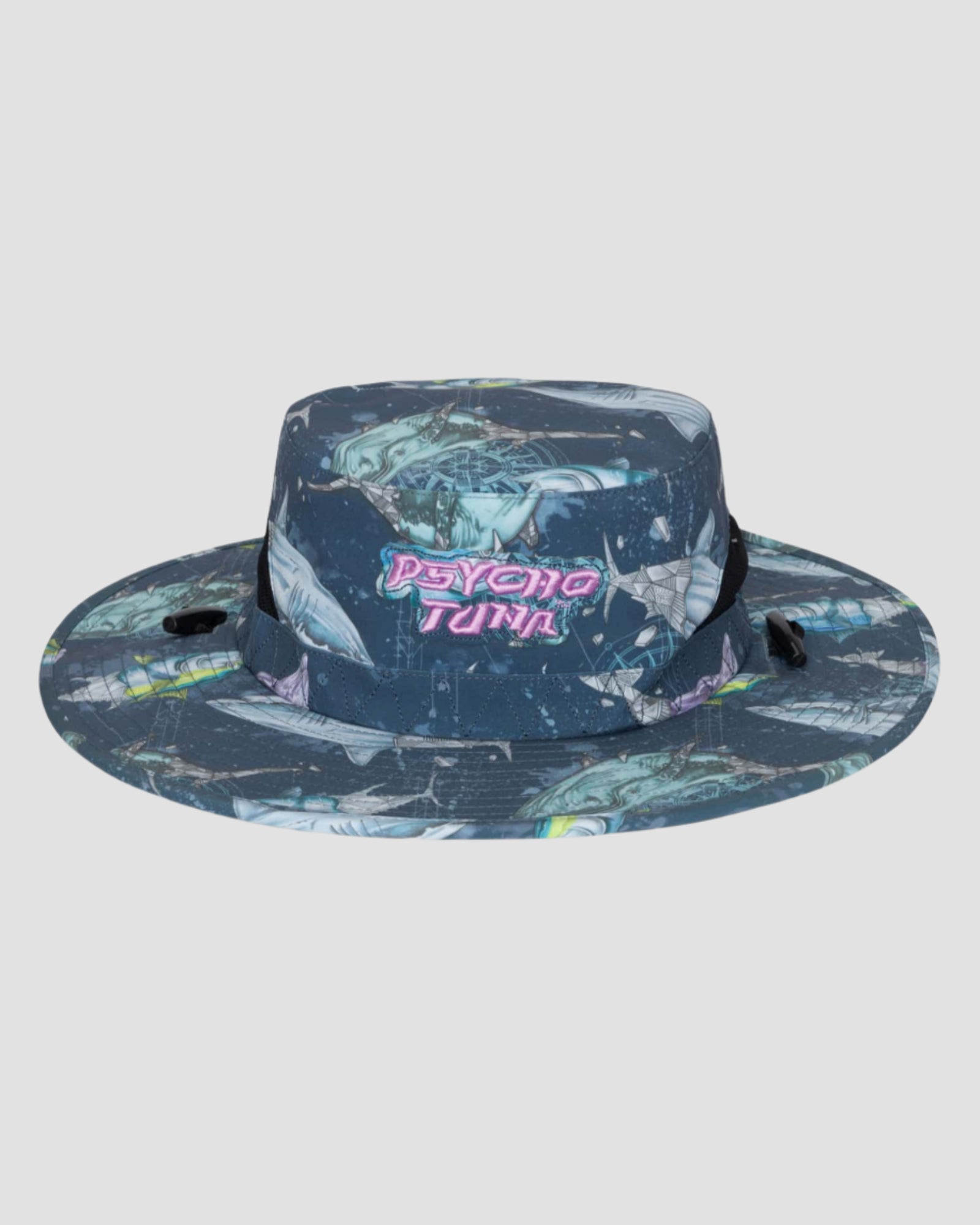 Geo Ocean Boonie Hat by Psycho Tuna - Sustainable, stylish headwear with sun protection.