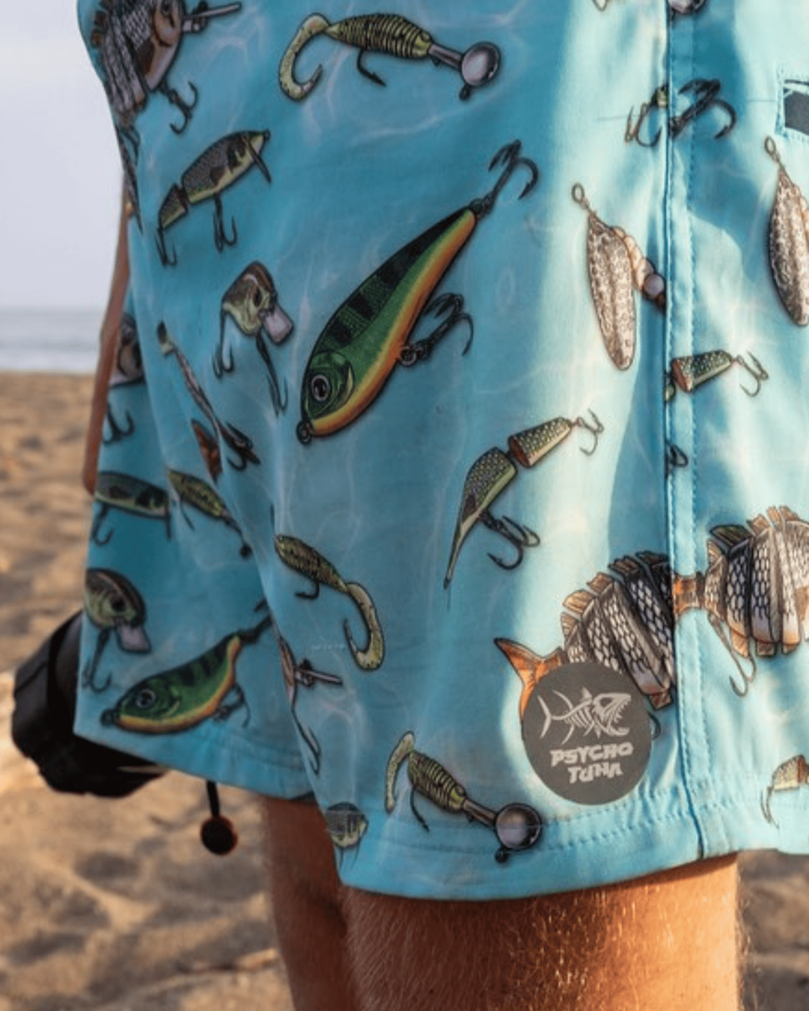 Lures Swim Shorts by Psycho Tuna