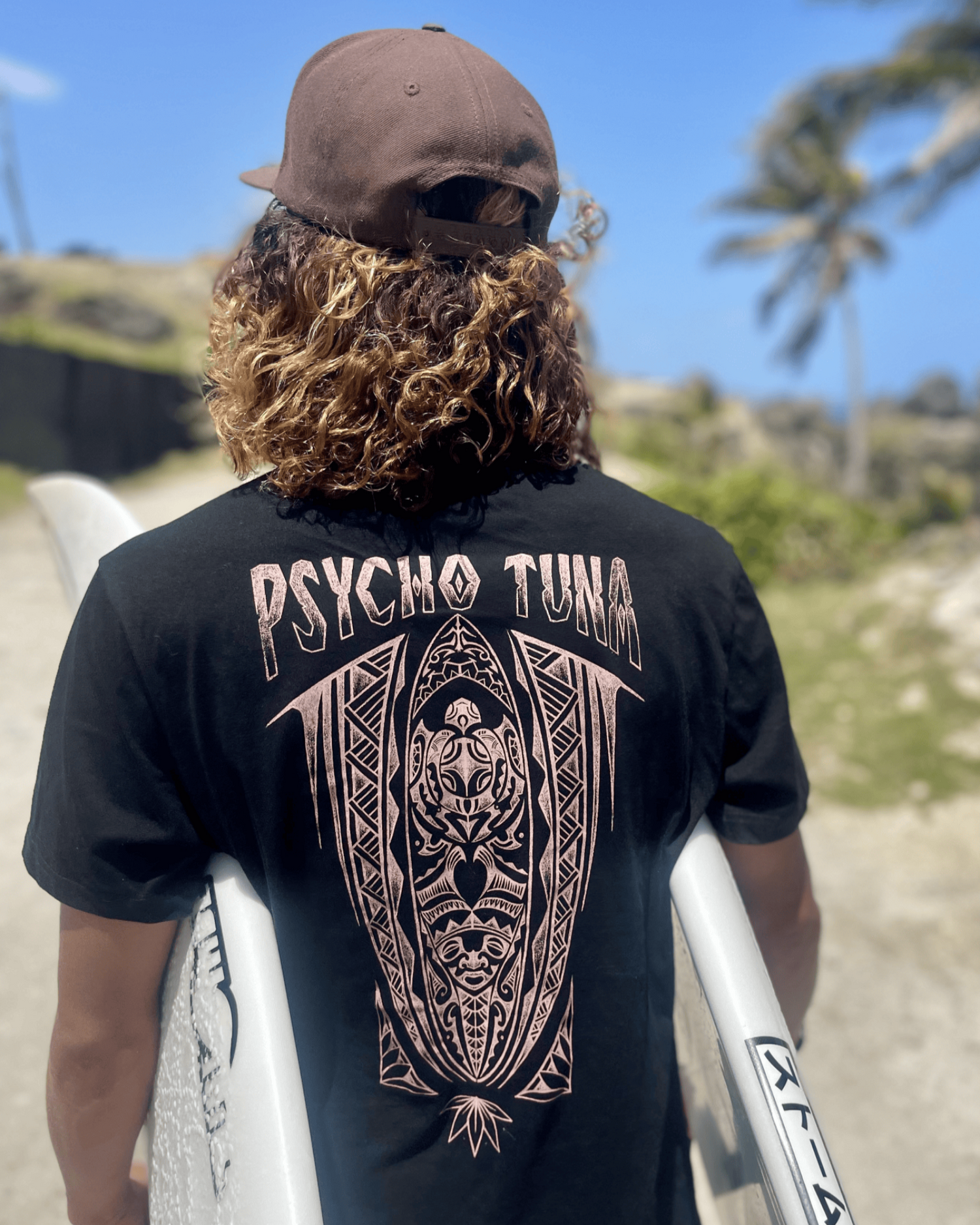 Psycho Tuna Tribal Surf Tee Oceanic Art Inspired Design