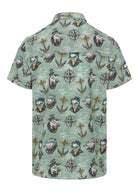 Iceberg Green Men’s Marine Mates 4-Way Technical Woven Short Sleeve Button Up Shirt, a blend of comfort and style for the modern mariner.