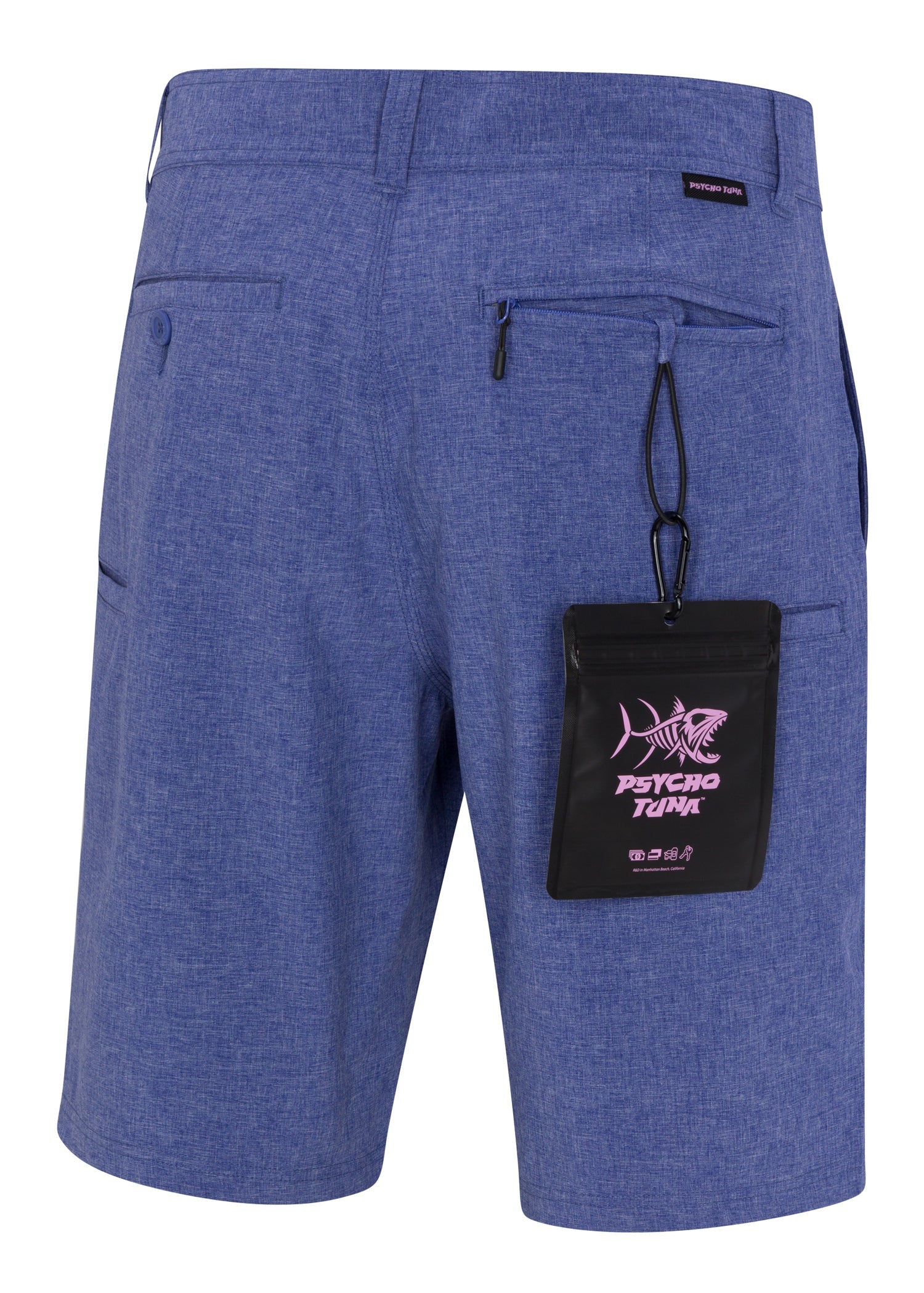 Psycho Tuna - Men's Deckhand Delight: Men’s Hybrid Shorts for Sea Soldiers Sodalite Blue / 38